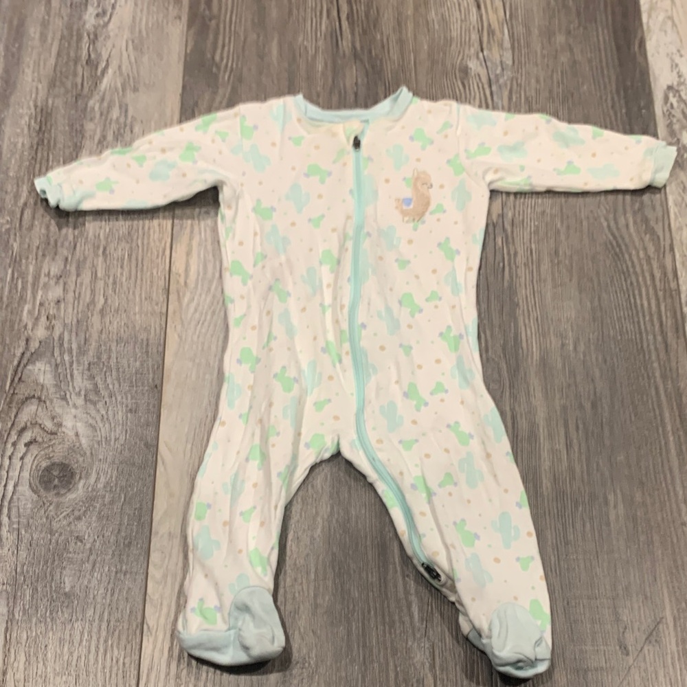 Tuffy Mint Green Dinosaur Print Kids One Piece